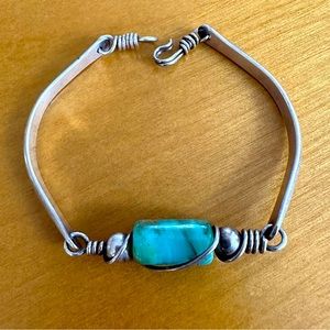 Sterling sliver and turquoise bracelet Appalachian Spring EUC
